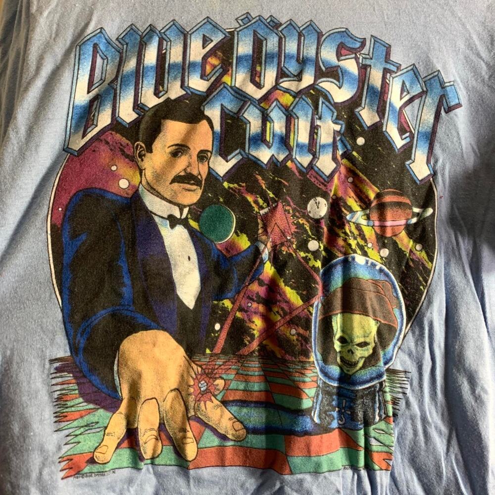 vintage 1980 BLUE OYSTER CULT double sided single stitch graphic tee shirt M